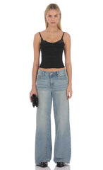 Avelyn Mesh Corset Top