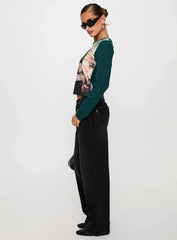 Anelli Low Rise Straight Leg Jeans Washed Black