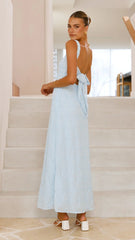 Gianna Maxi Dress - Blue Lace