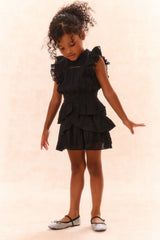 Girls Decker Cotton Ruffle Dress