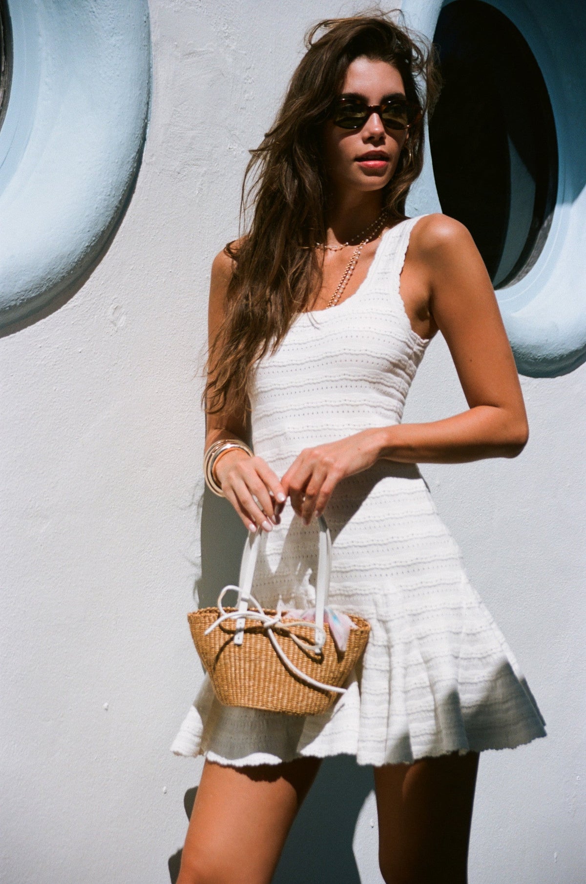 Maryanne Knit Mini Dress - IVORY